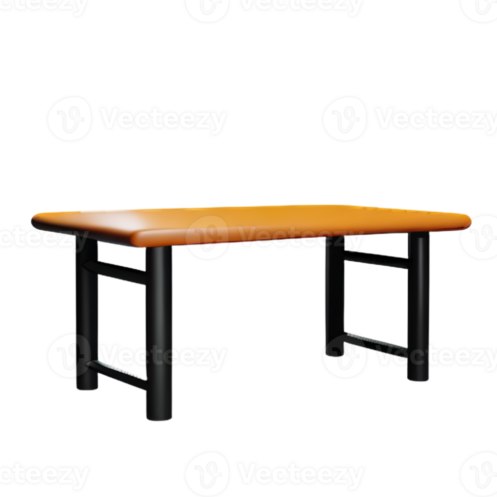 Modern table and chair isolate png