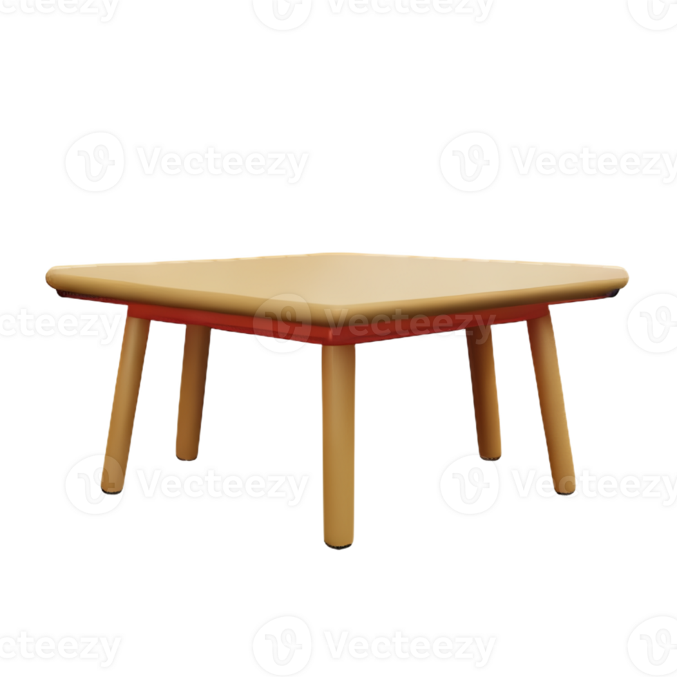Modern table and chair isolate png