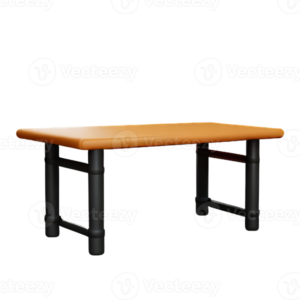 Modern table and chair isolate png