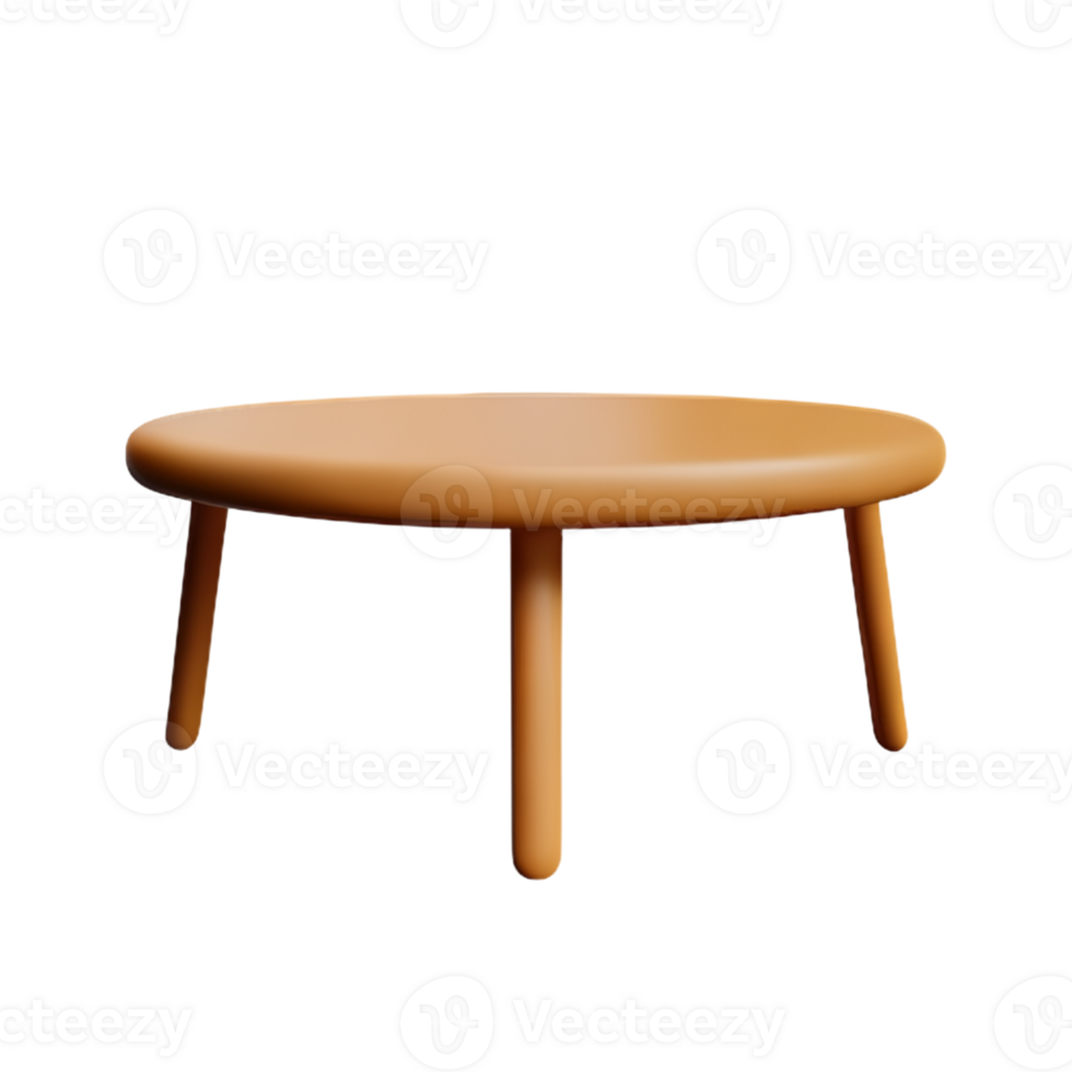 Modern table and chair isolate png