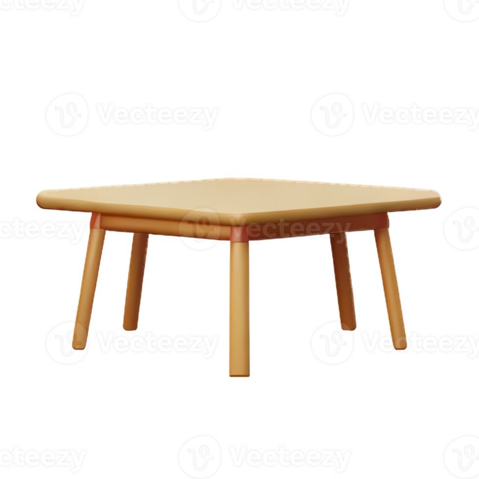 Modern table and chair isolate png