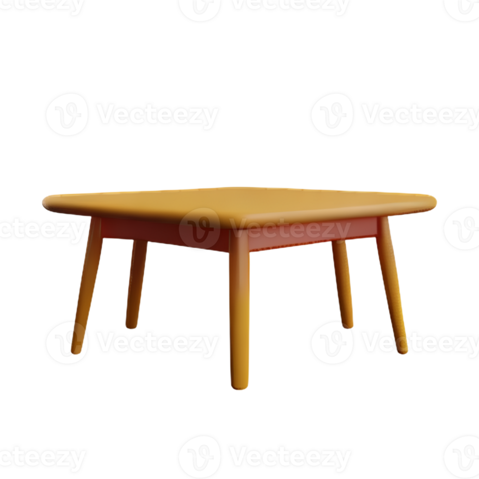 Modern table and chair isolate png