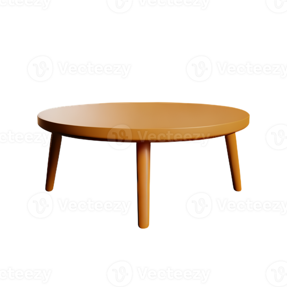 Modern table and chair isolate png