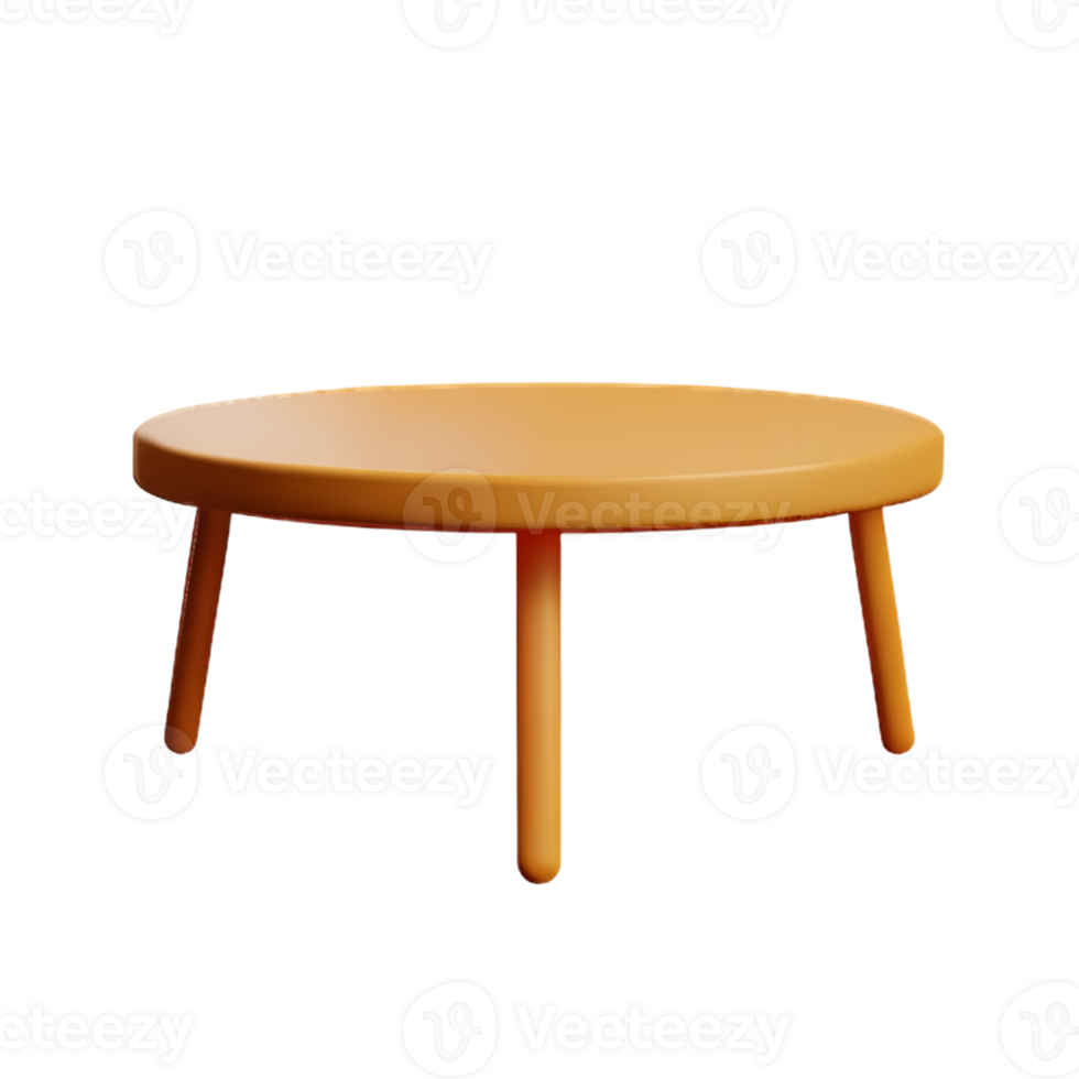 Modern table and chair isolate png