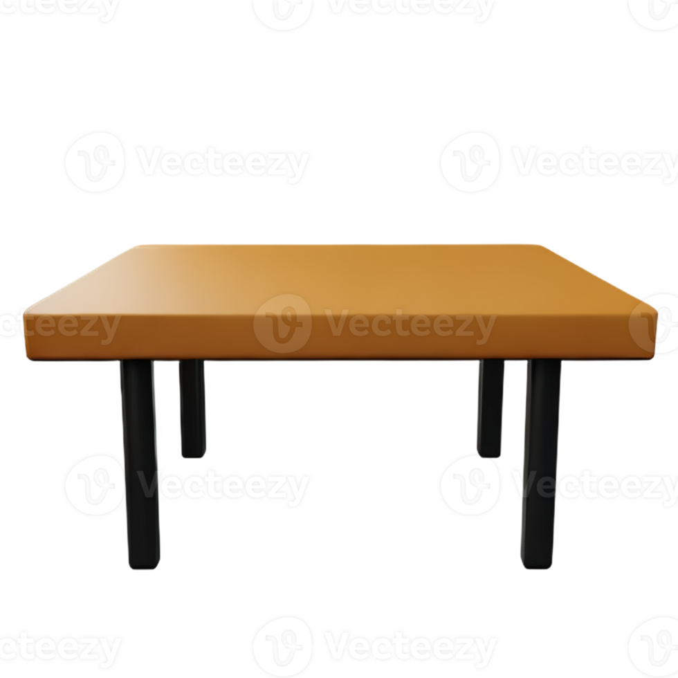 Modern table and chair isolate png
