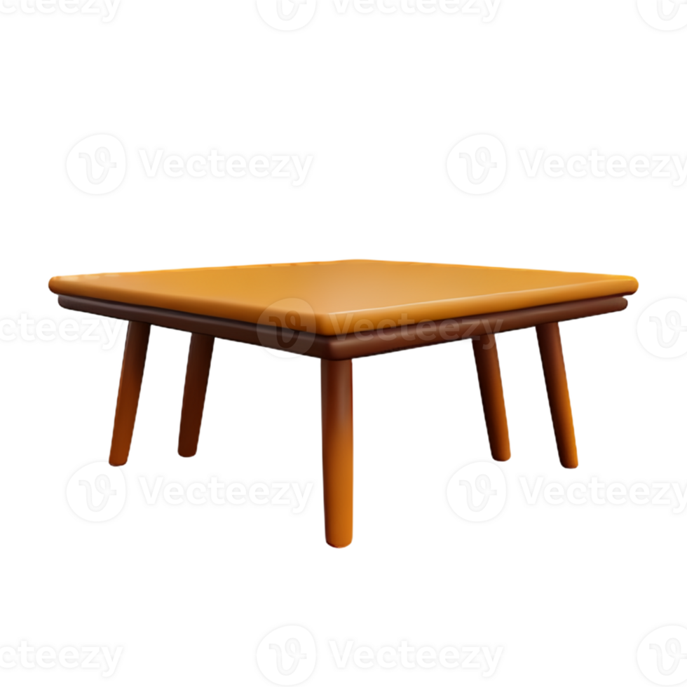 Modern table and chair isolate png