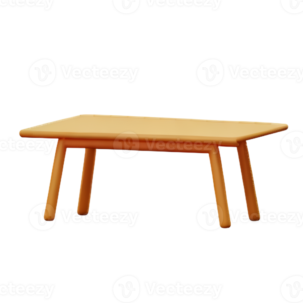 Modern table and chair isolate png