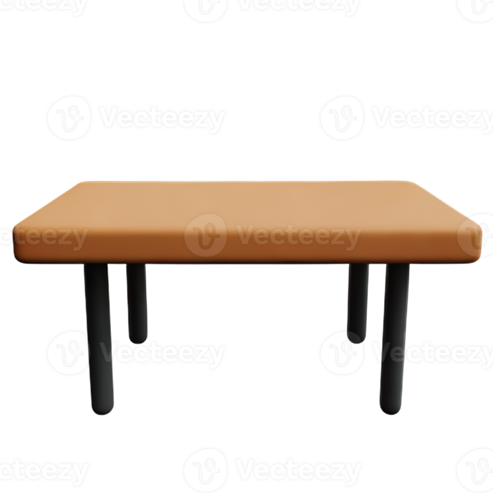 Modern table and chair isolate png