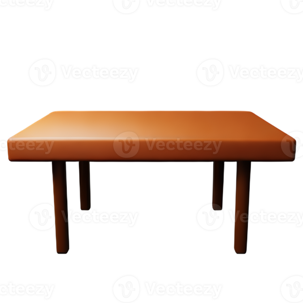 Modern table and chair isolate png