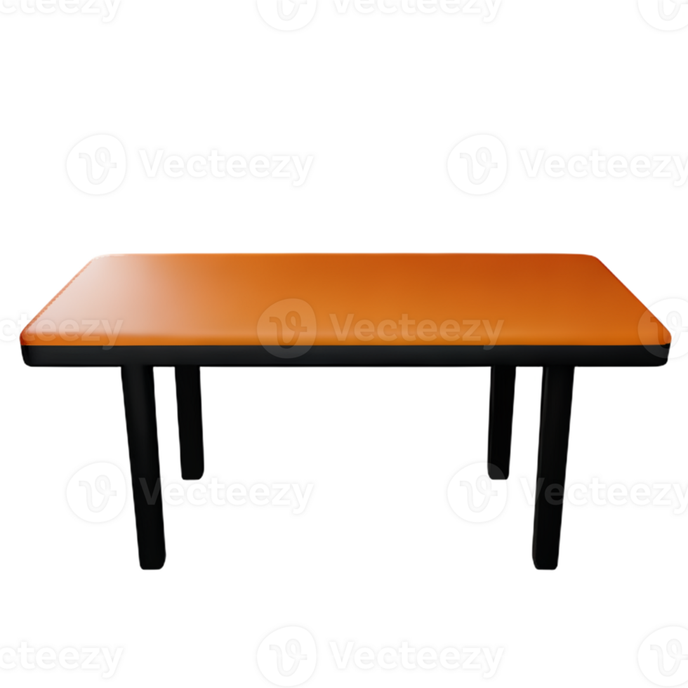 Modern table and chair isolate png