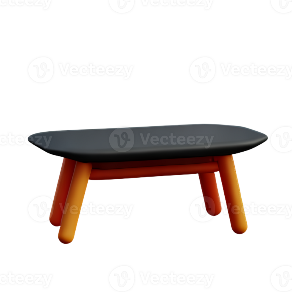 Modern table and chair isolate png