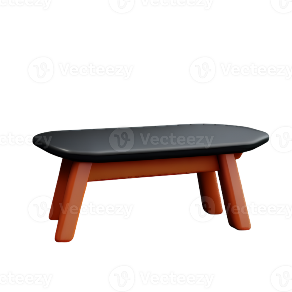 Modern table and chair isolate png