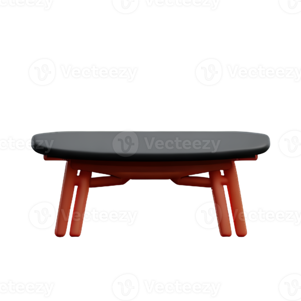 Modern table and chair isolate png