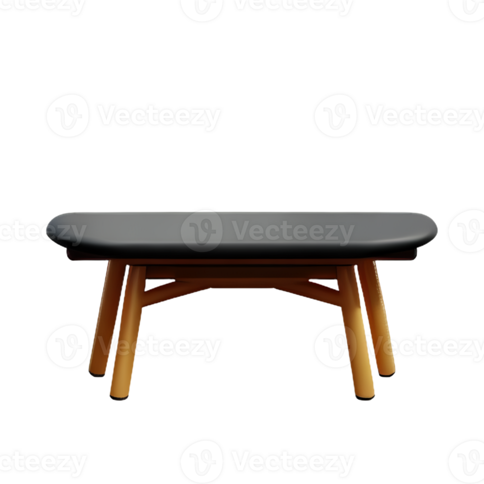 Modern table and chair isolate png