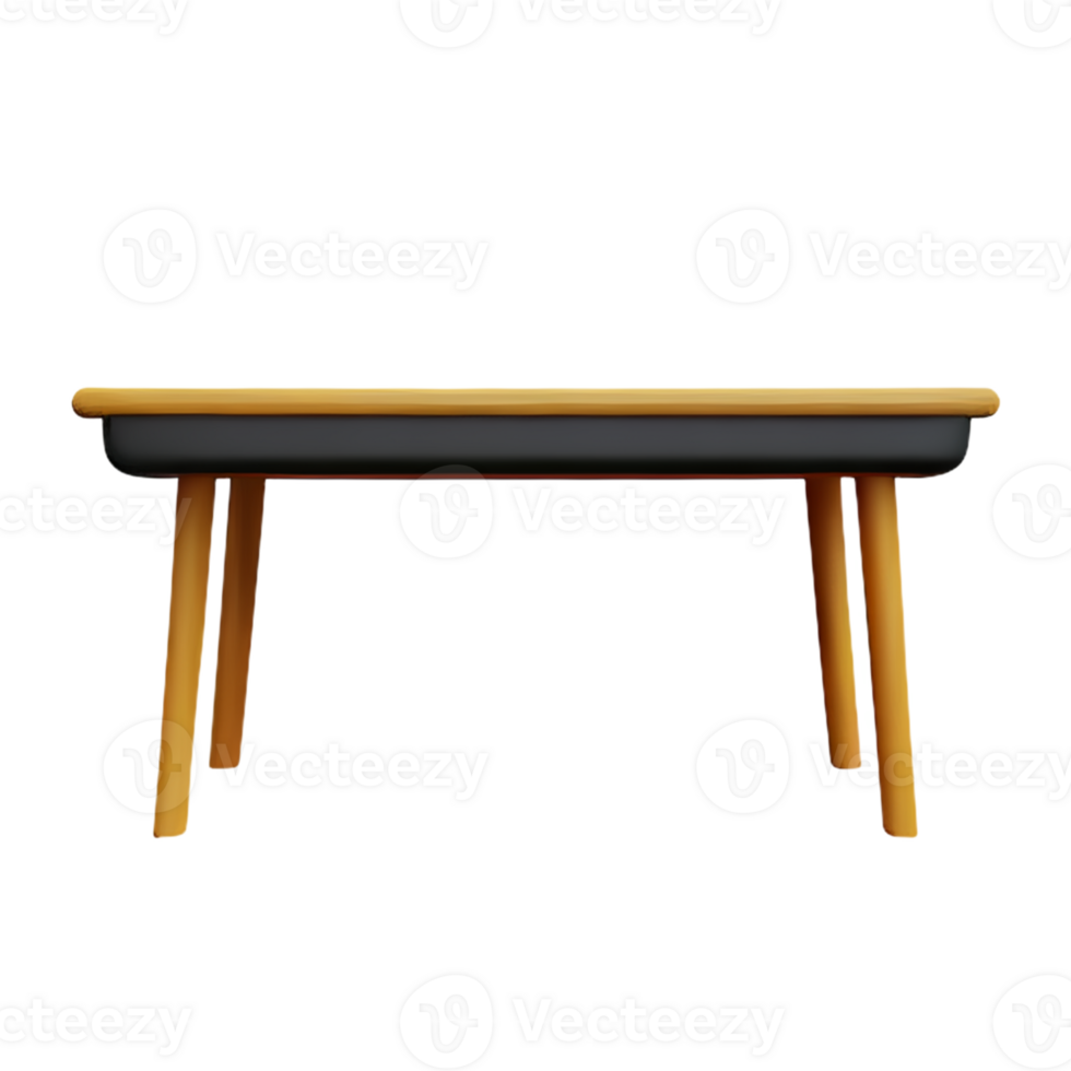 Modern table and chair isolate png