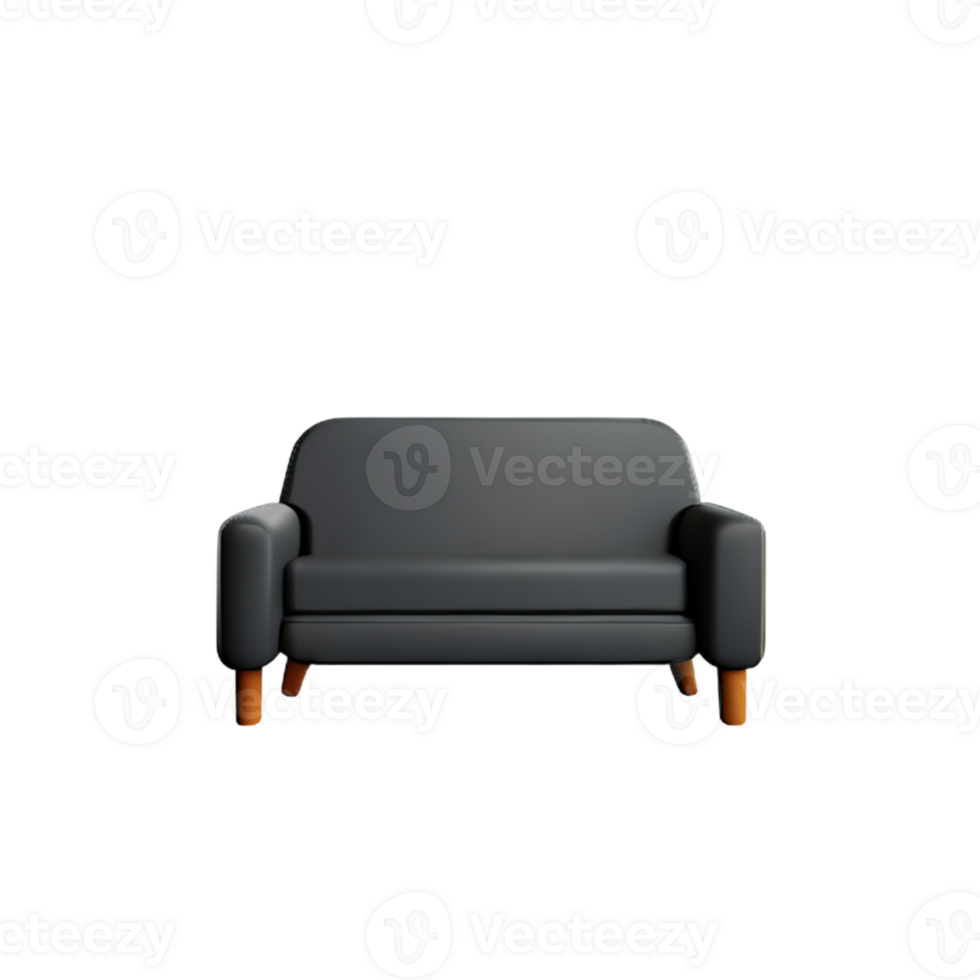 Modern sofa isolate on white background png