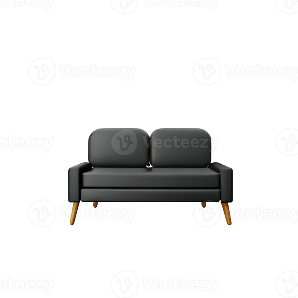 Modern sofa isolate on white background png