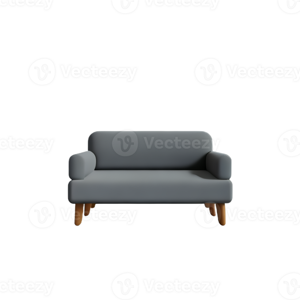 Modern sofa isolate on white background png