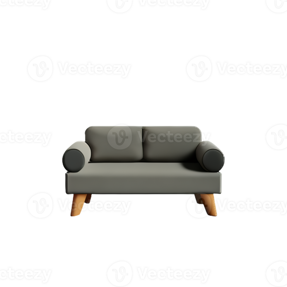 Modern sofa isolate on white background png