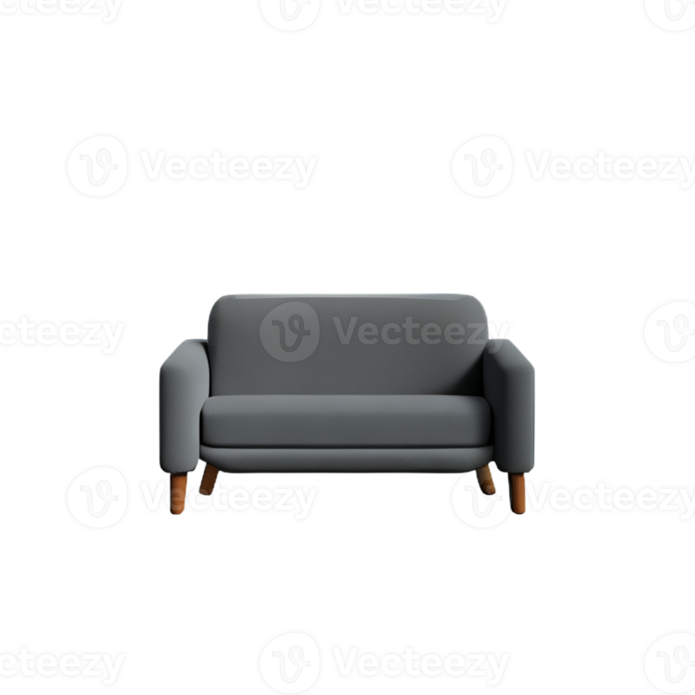 Modern sofa isolate on white background png