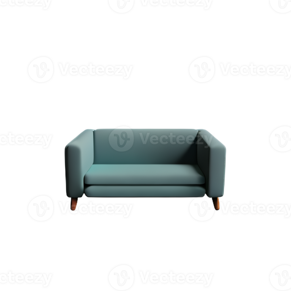 Modern sofa isolate on white background png