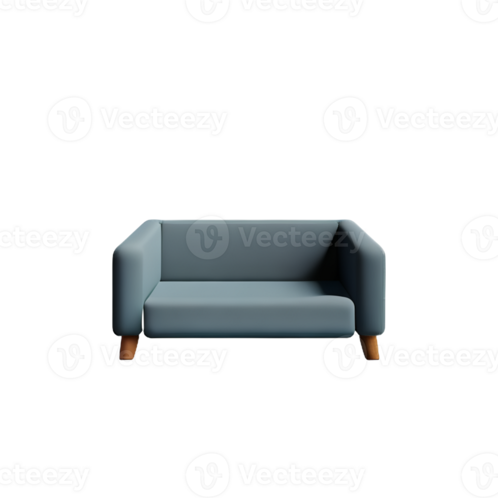 Modern sofa isolate on white background png