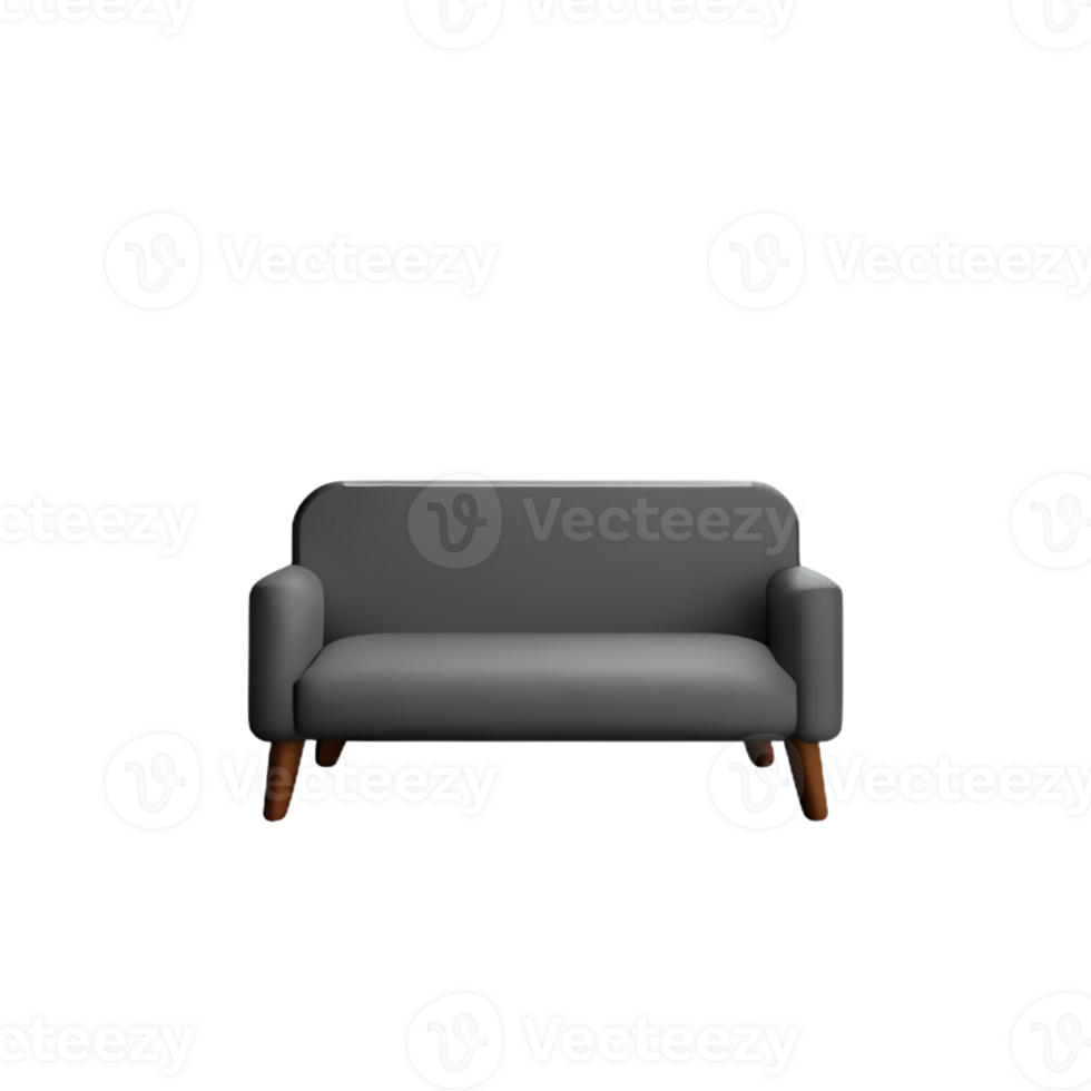 Modern sofa isolate on white background png