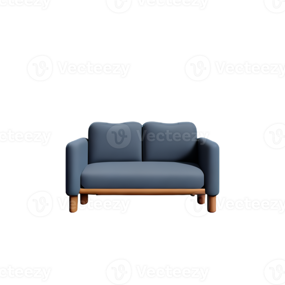 Modern sofa isolate on white background png