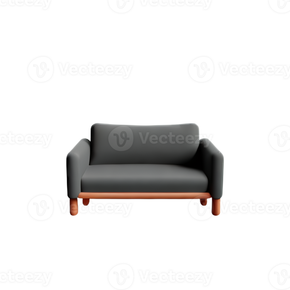 Modern sofa isolate on white background png