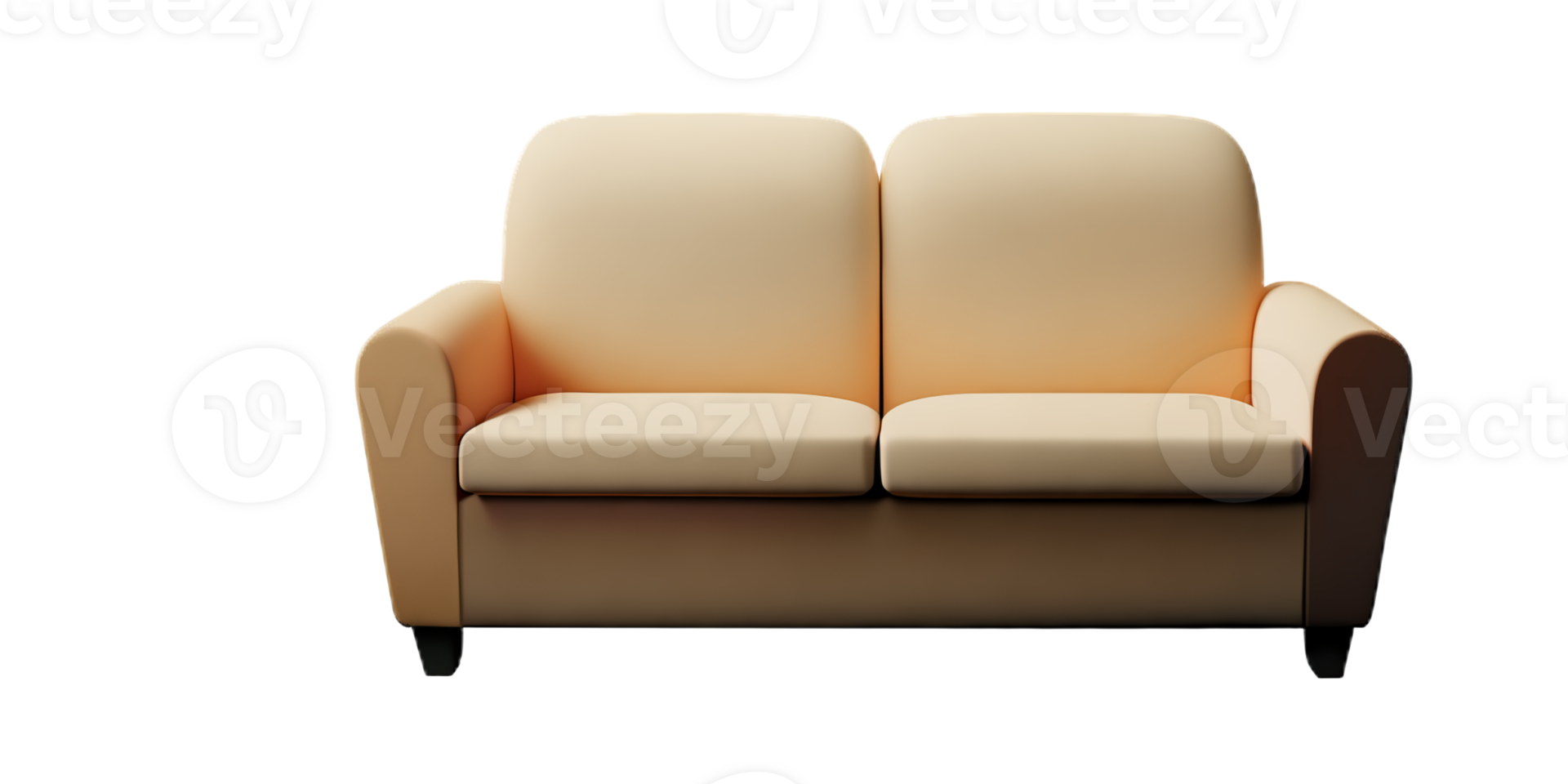 Modern sofa isolate on white background png