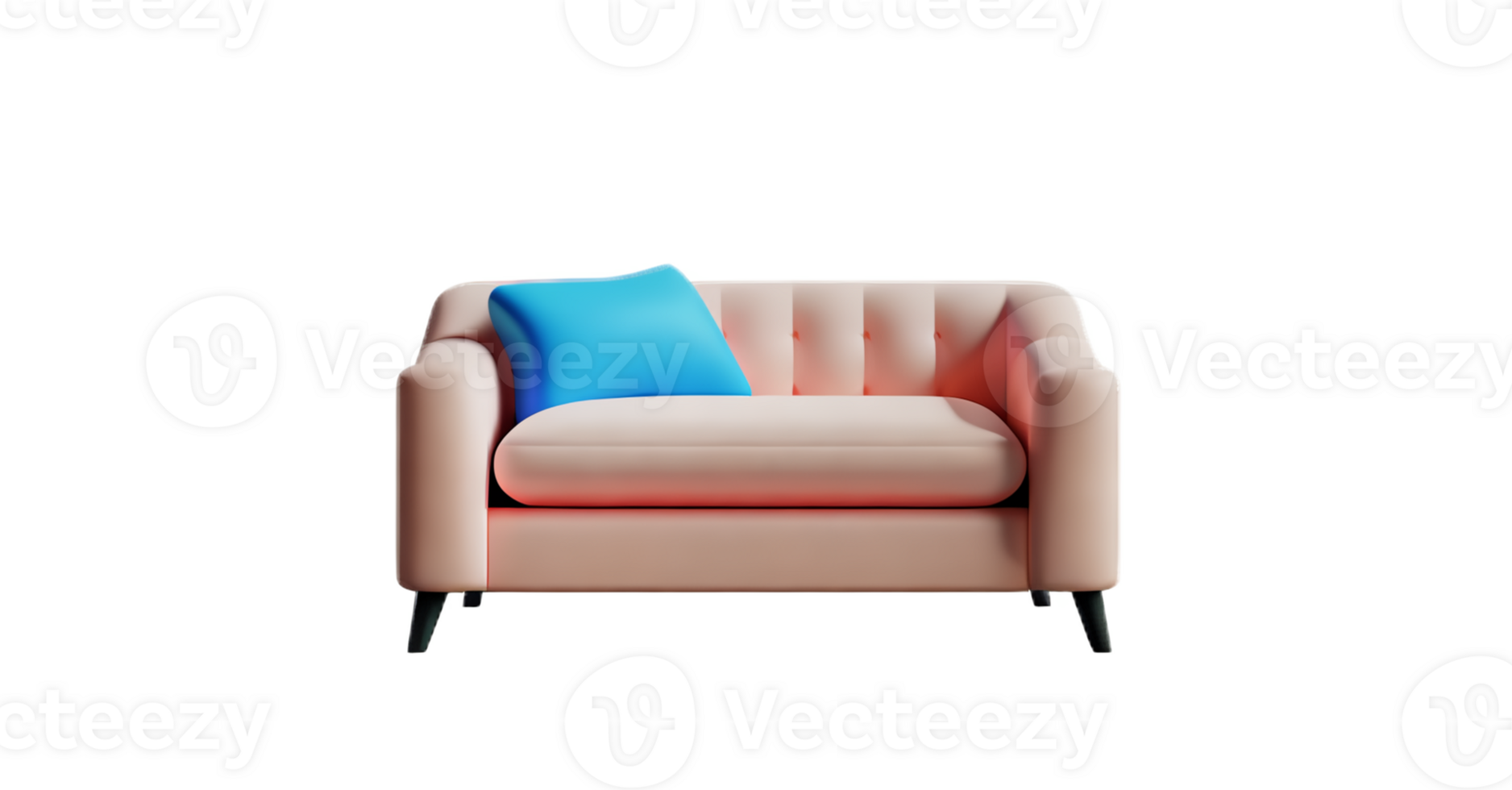 Modern sofa isolate on white background png