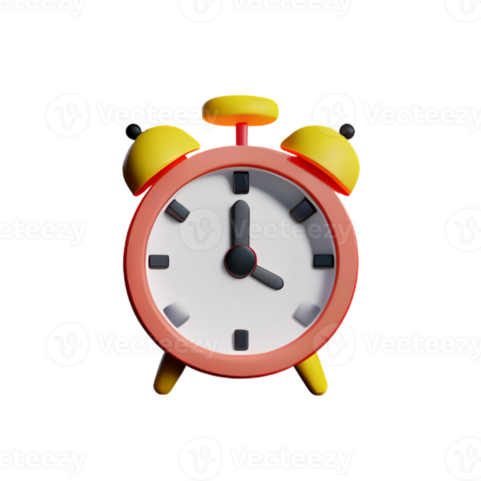 The clock isolated on white png