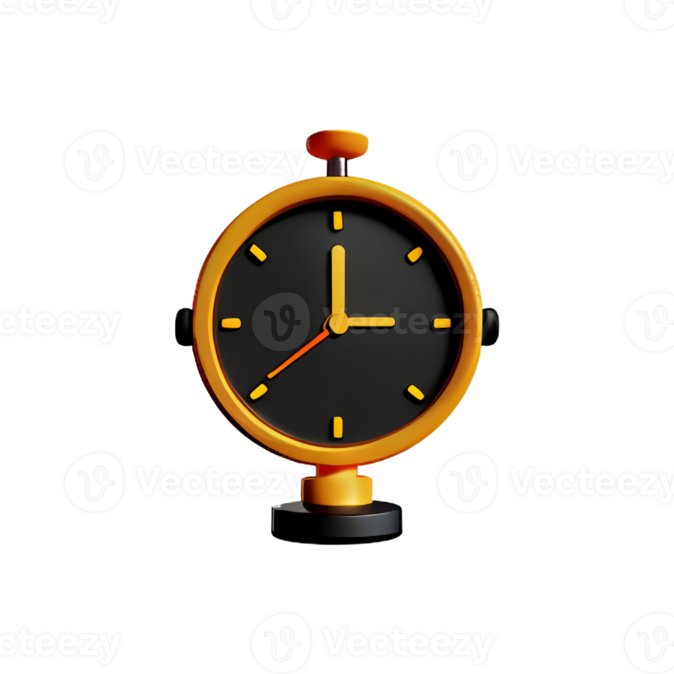 The clock isolated on white png