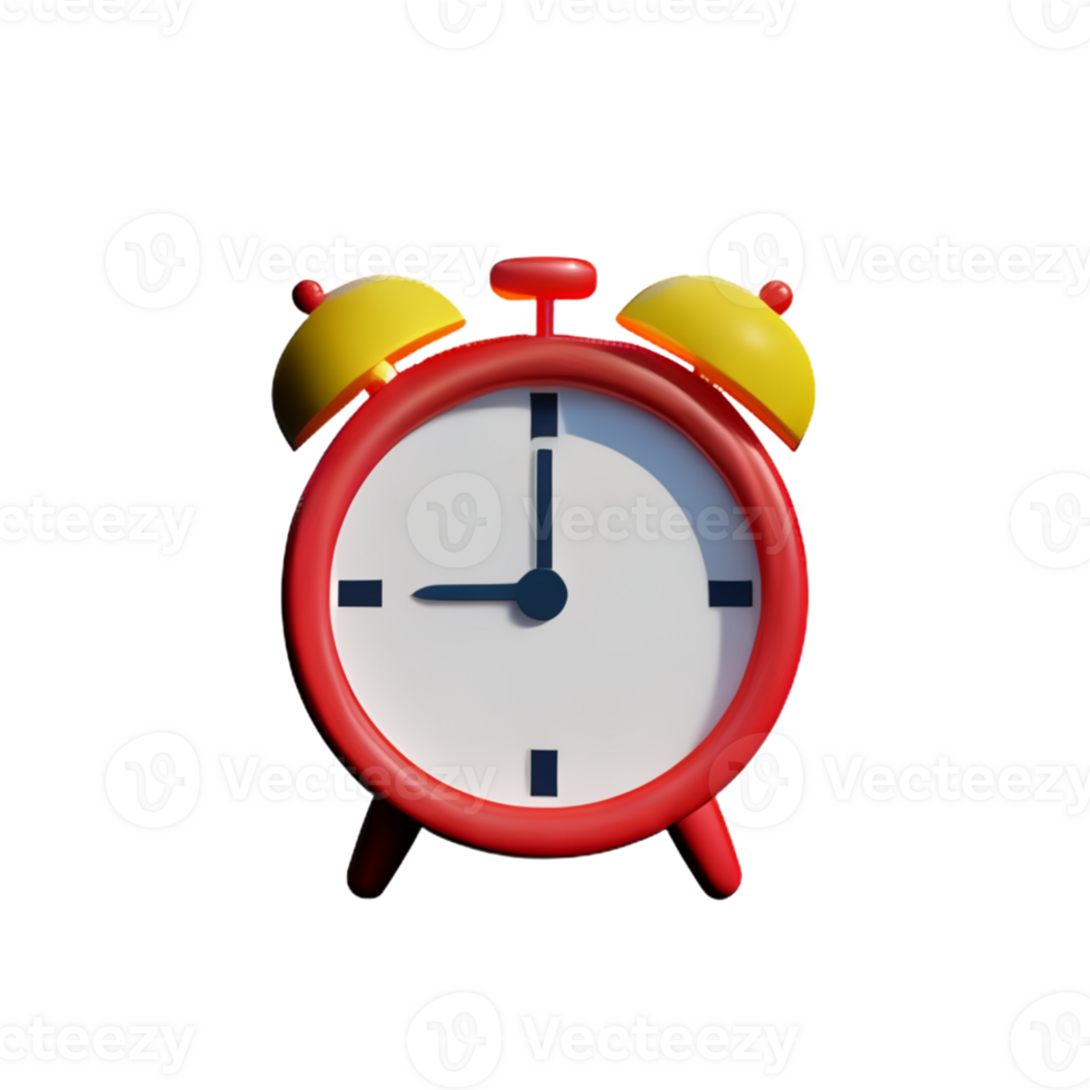The clock isolated on white png