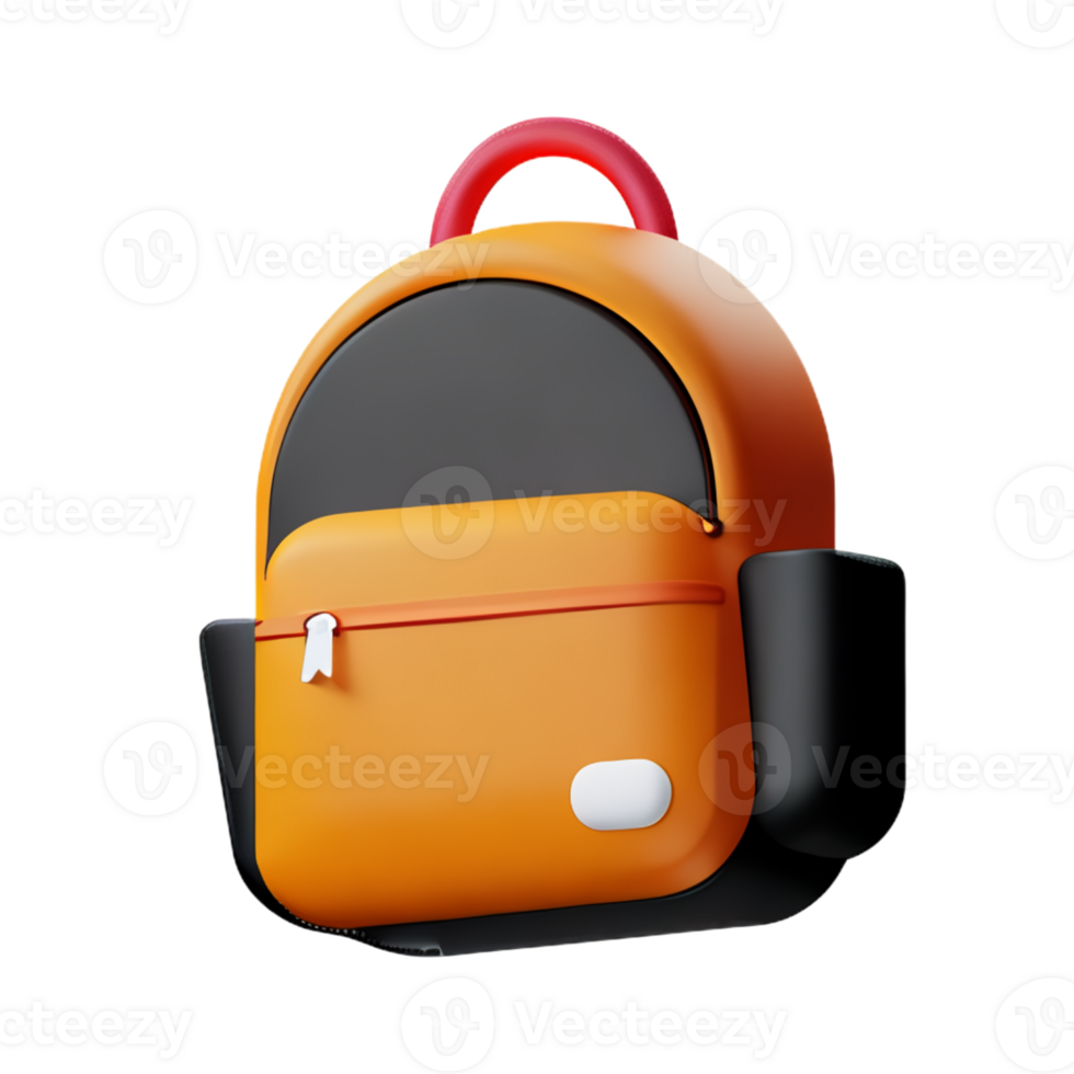 School backpack isolated with white background png