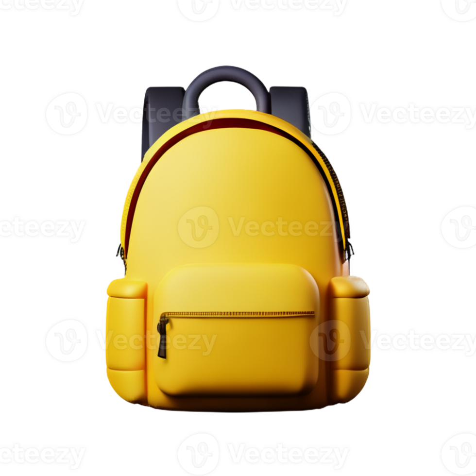 School backpack isolated with white background png