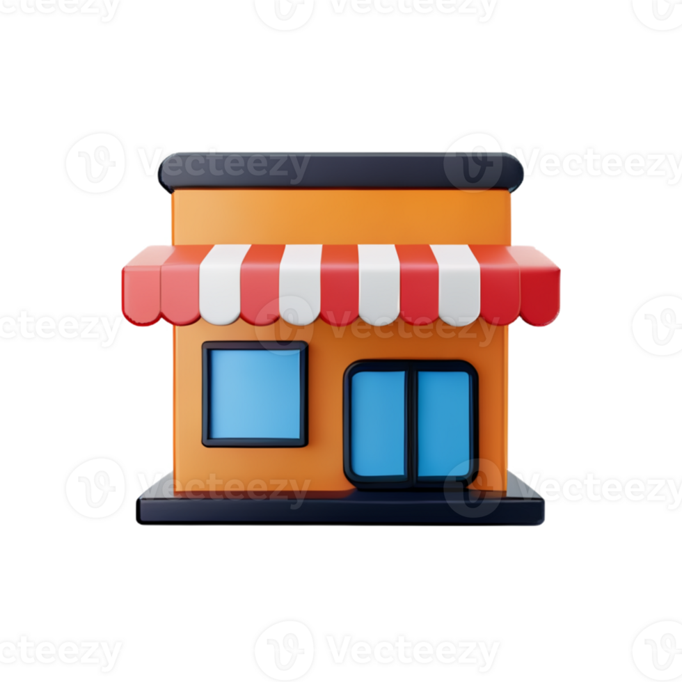 Store isolated with white background png