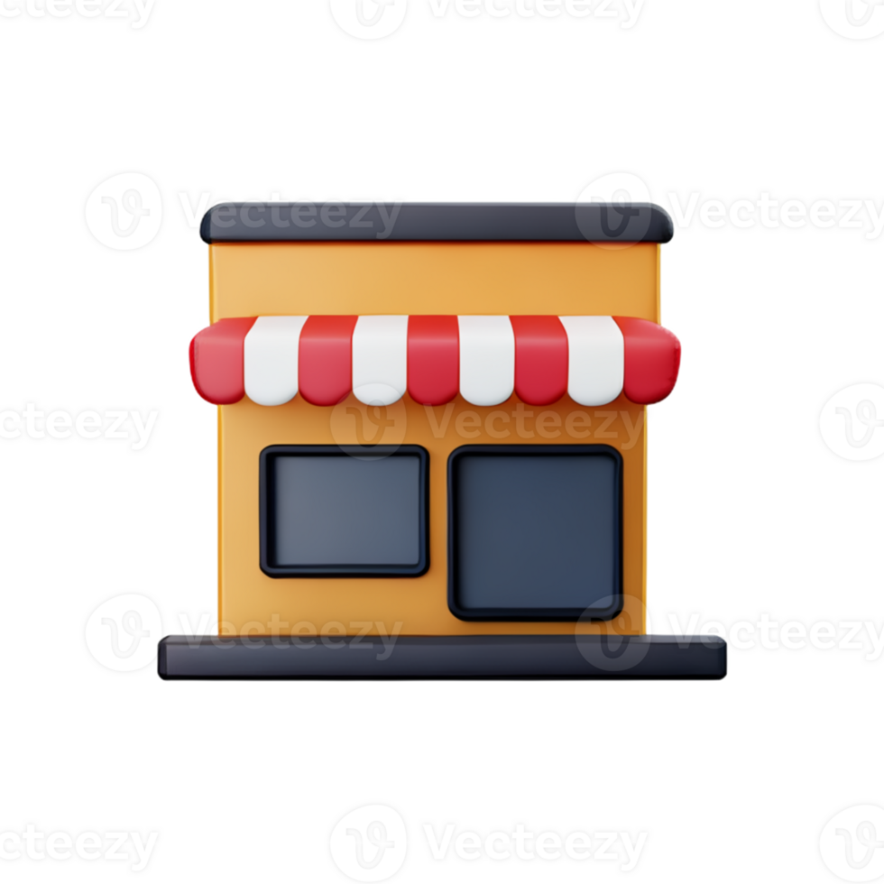 Store isolated with white background png
