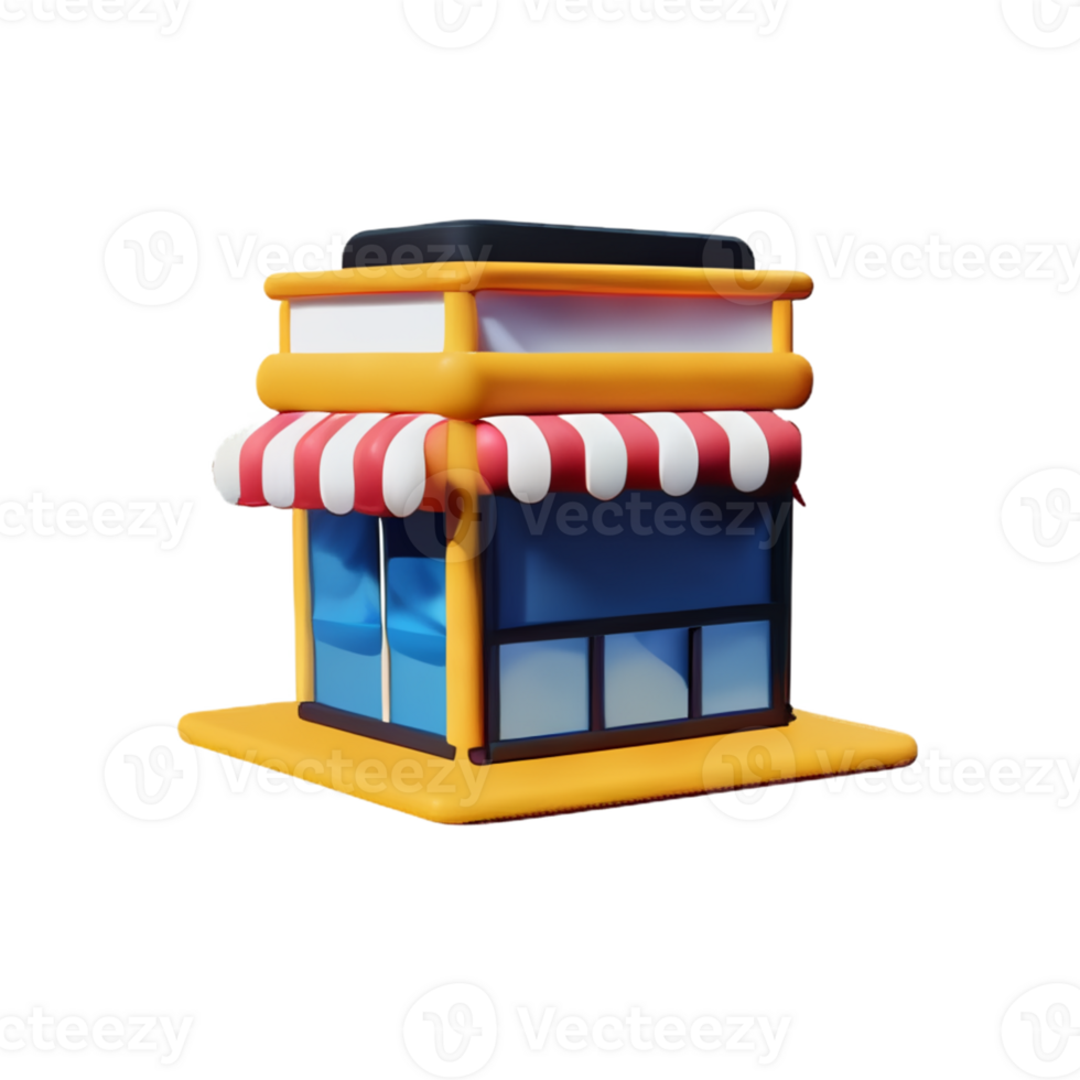 Store isolated with white background png