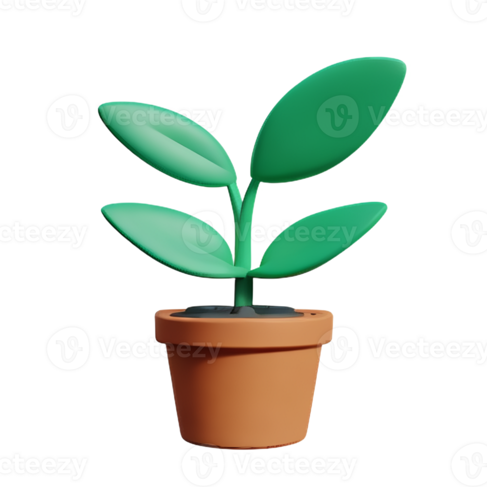Illustration of a green tree png