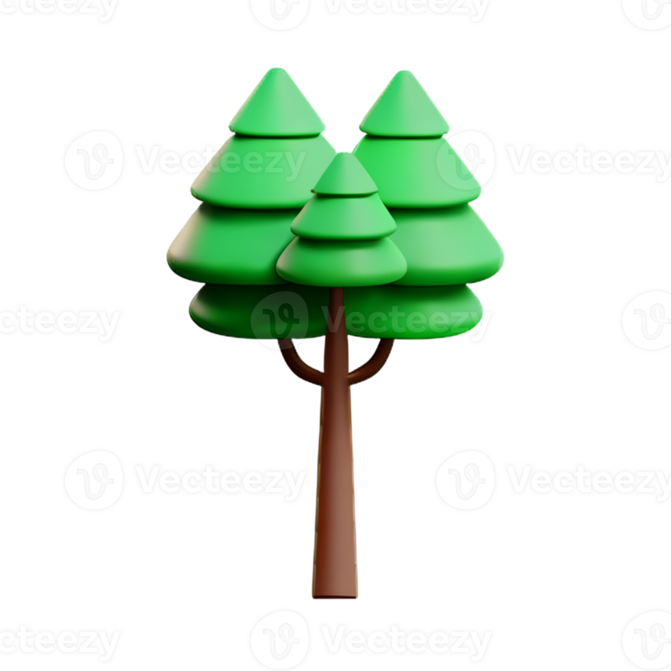 Illustration of a green tree png