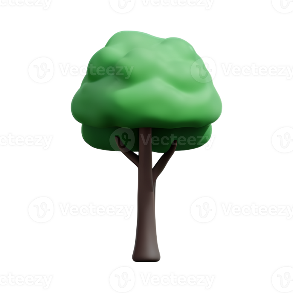 ilustración de un verde árbol png