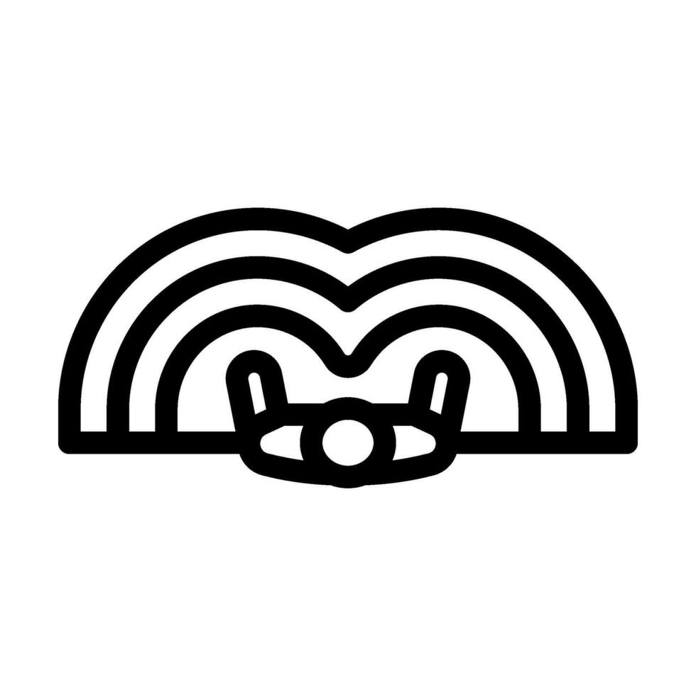 ergonomics principles mechanical engineer line icon vector illustration