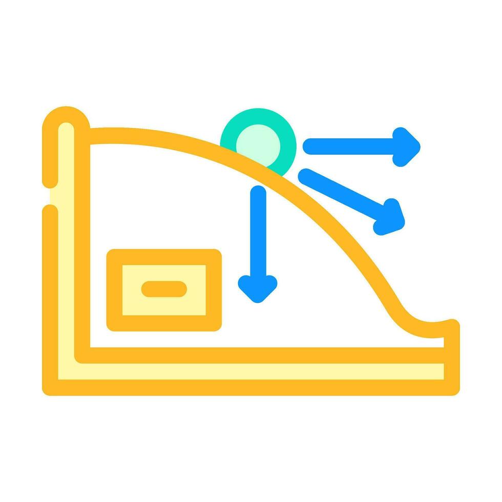 kinematics theory mechanical engineer color icon vector illustration