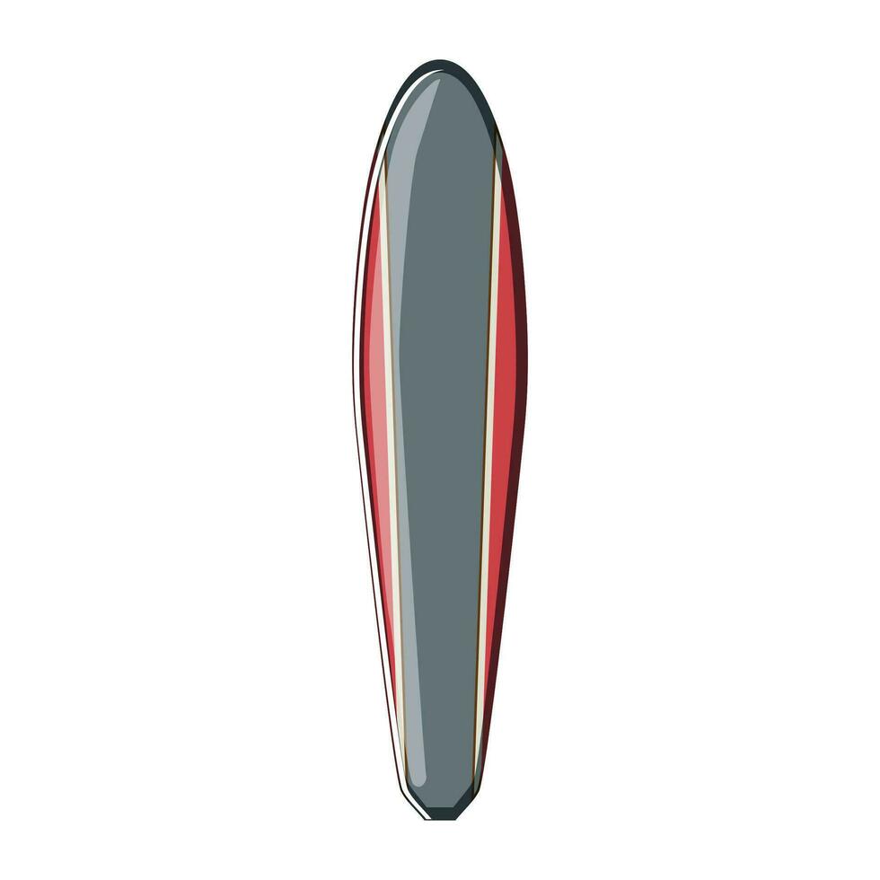 surf surfboard beach cartoon vector illustration