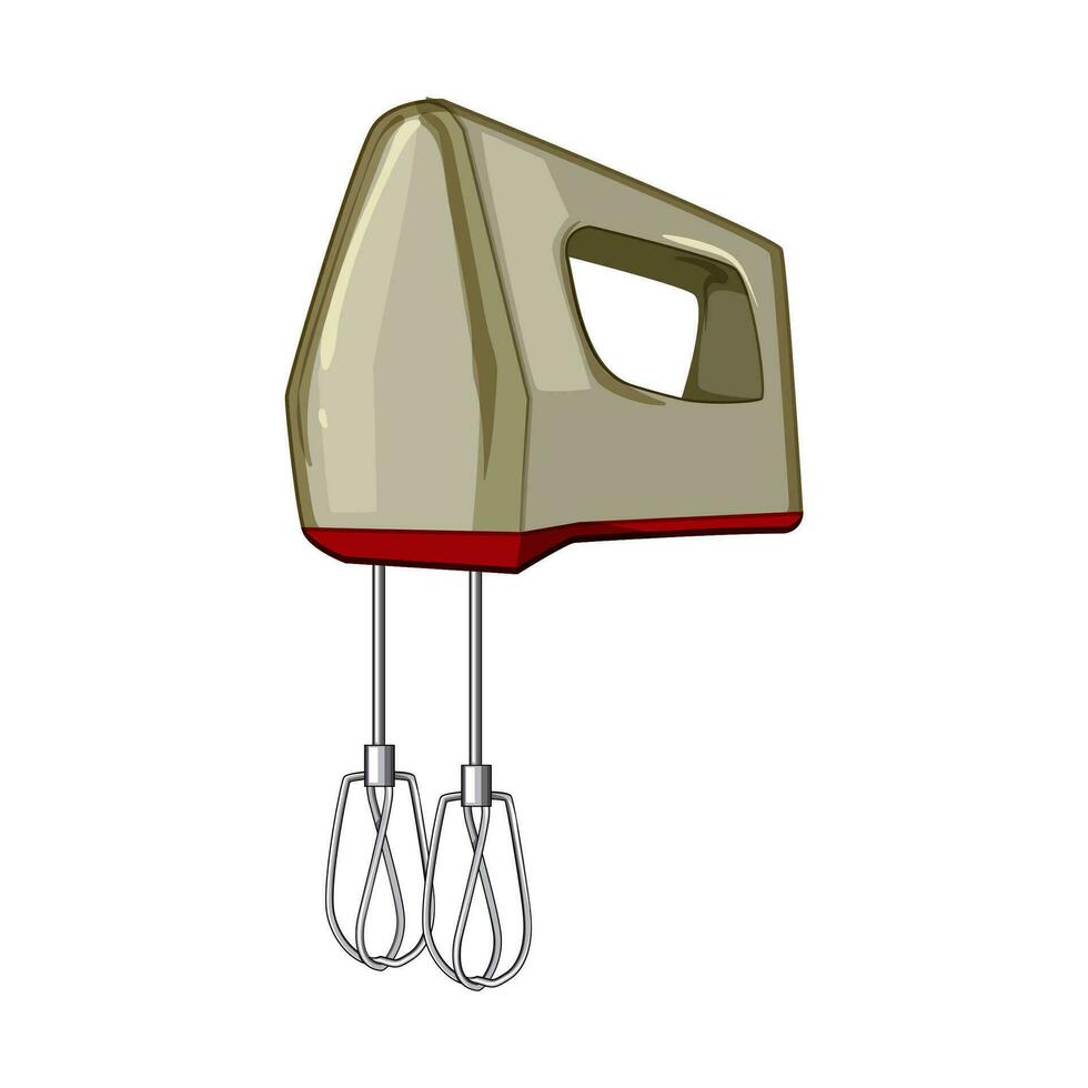 food hand mixer cartoon vector illustration