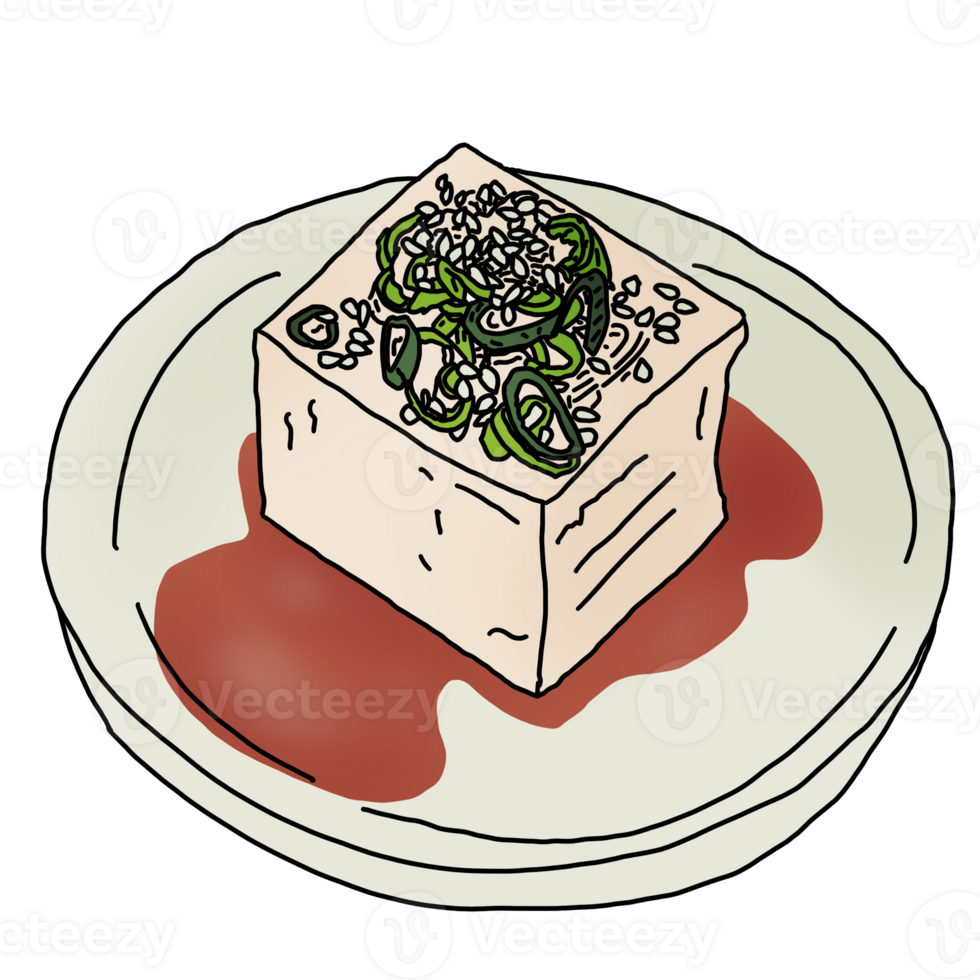 Japanese breakfast tofu png