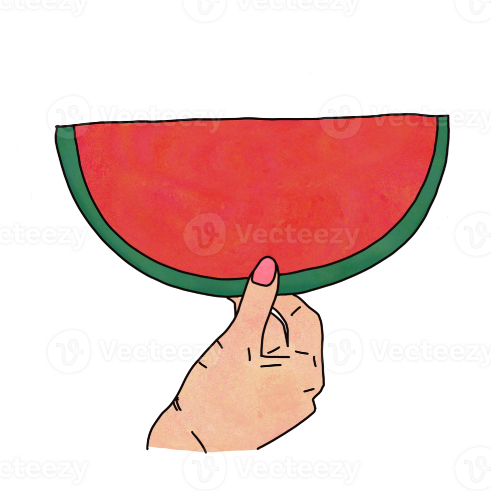 Fresh summer watermelon png