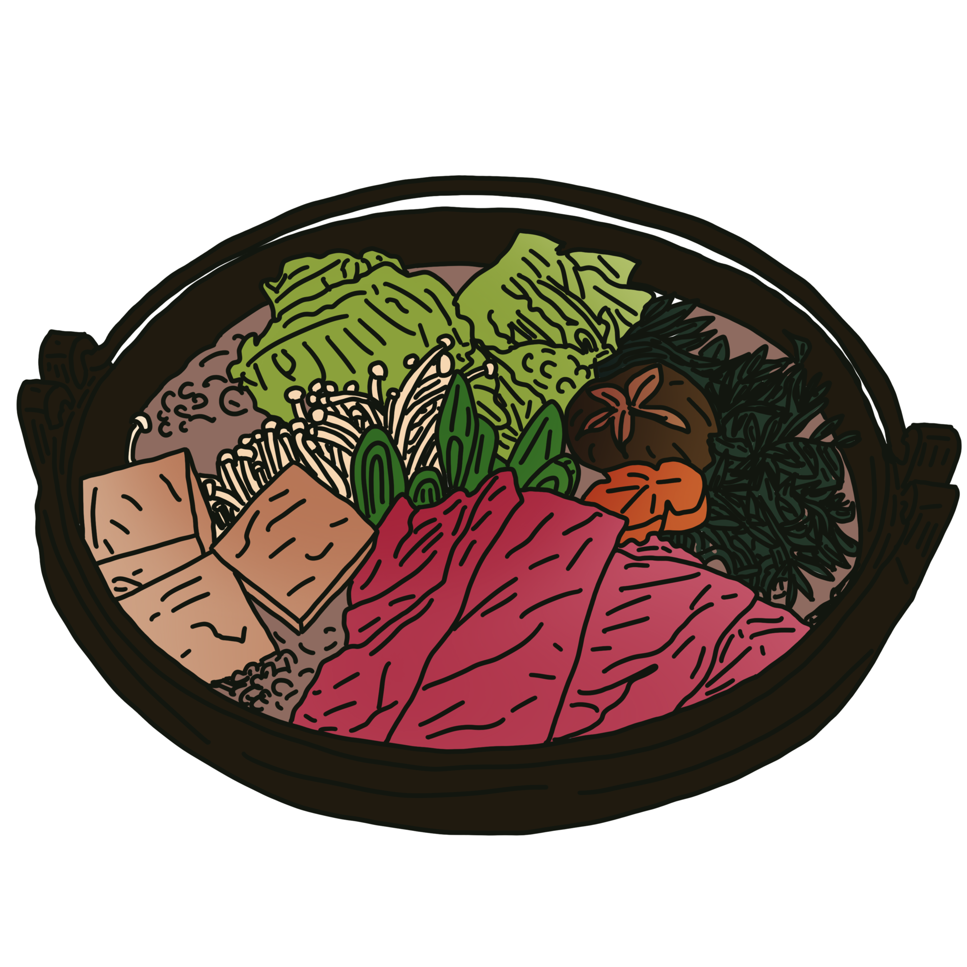 Japanese beef sukiyaki 26827643 PNG