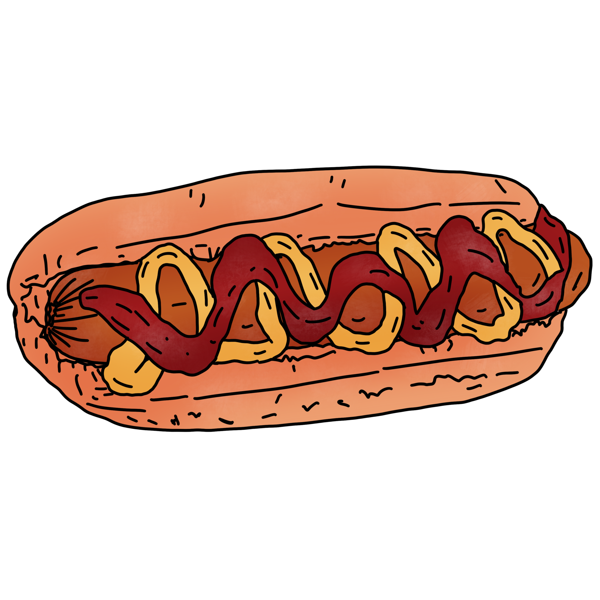Hot dog bun 26827646 PNG